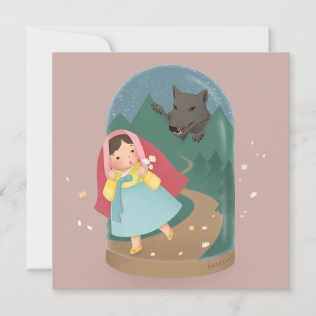 Once Upon A Time: Little Red Riding Hood Card (Front)