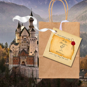 Once Upon A Time Mediaeval Aged Scroll Wax Seal  Favour Tags
