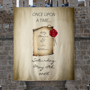 Once Upon A Time Medieval Moody Photo Backdrop Tapestry