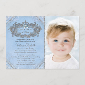 Once Upon a Time Photo Princess Birthday Invitation