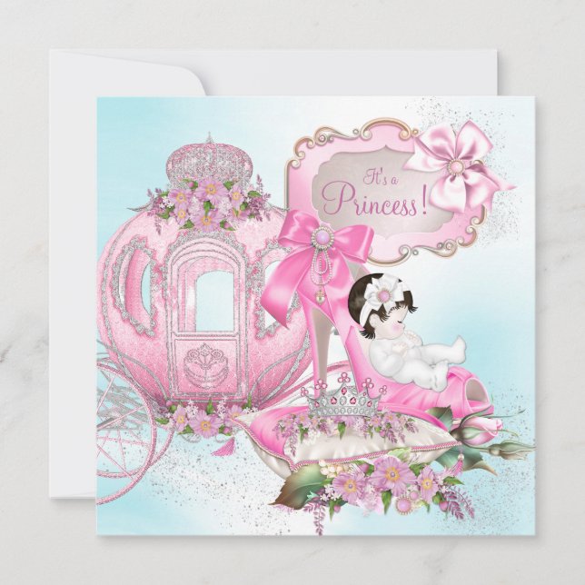 Once Upon a Time Princess Baby Shower Invitation (Front)