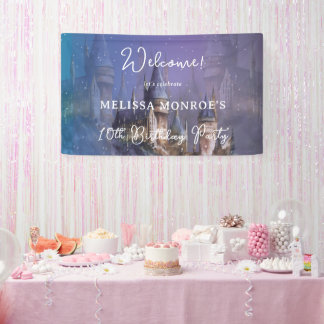 Once upon a time Princess Birthday Banner