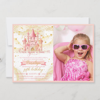 Once Upon a Time Princess Photo Invitation