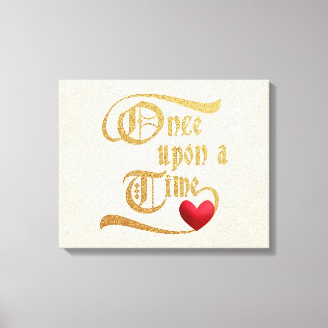 Once Upon a Time Shimmering Canvas Print (Front)