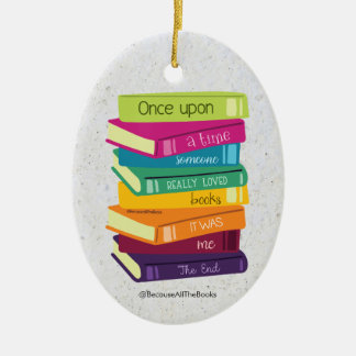 Once Upon A Time Someone Loved Books Ceramic Tree Decoration