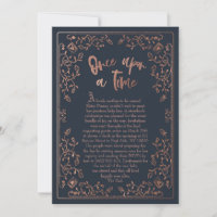 Once Upon A Time Storybook Baby Shower Invitation