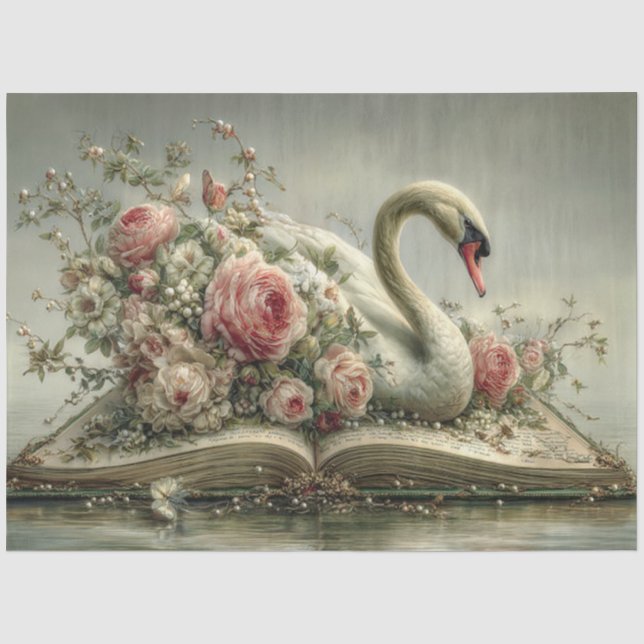 Once upon a Time Swan Tissue Paper (Front)