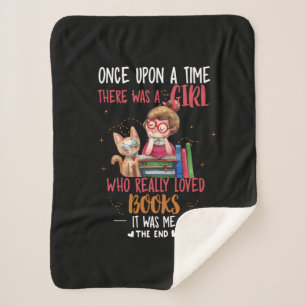 Once Upon A Time There Was A Girl Who Really Books Sherpa Blanket