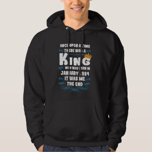 Once upon a time there was a king. January 1984 Bi Hoodie