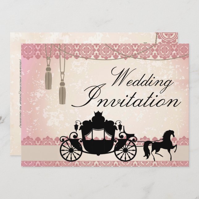 Once Upon a Time Wedding Invitation (Front/Back)