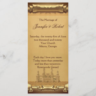 Once Upon a Time Wedding Program Programme