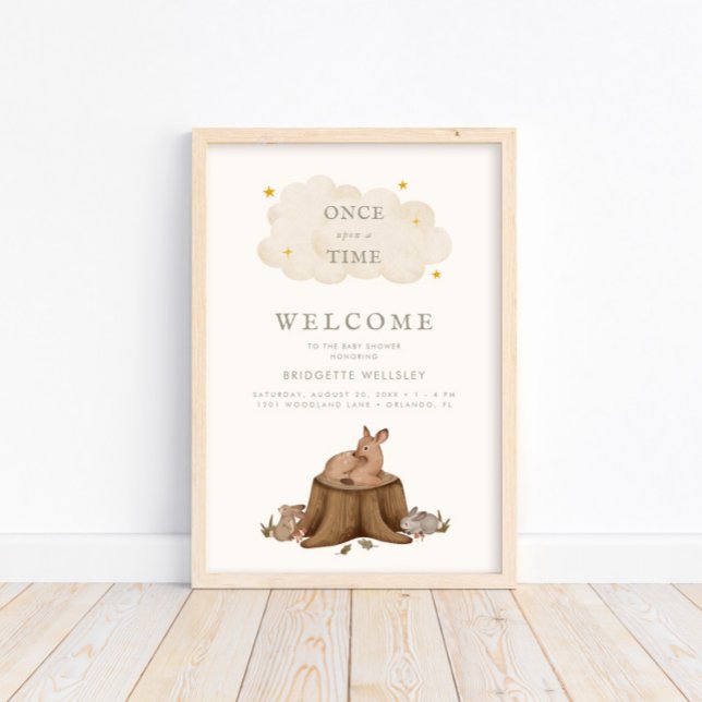 Once Upon a Time Woodland Babies Welcome Poster (Creator Uploaded)