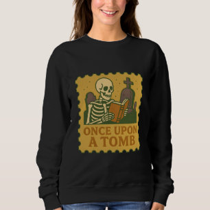 Once Upon a Tomb – Gothic Skeleton Reader Shirt