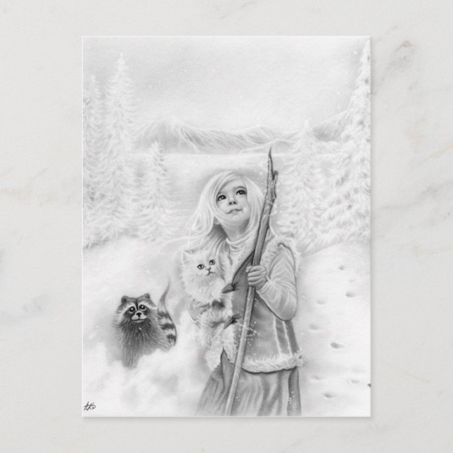 Once upon a winter Postcard (Front)