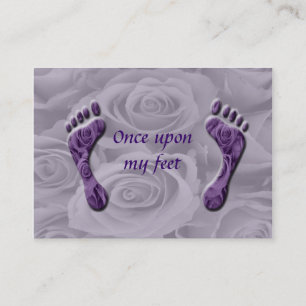 once upon my feet business card