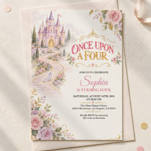 Once Upon the Four, 4th Birthday Invitation
