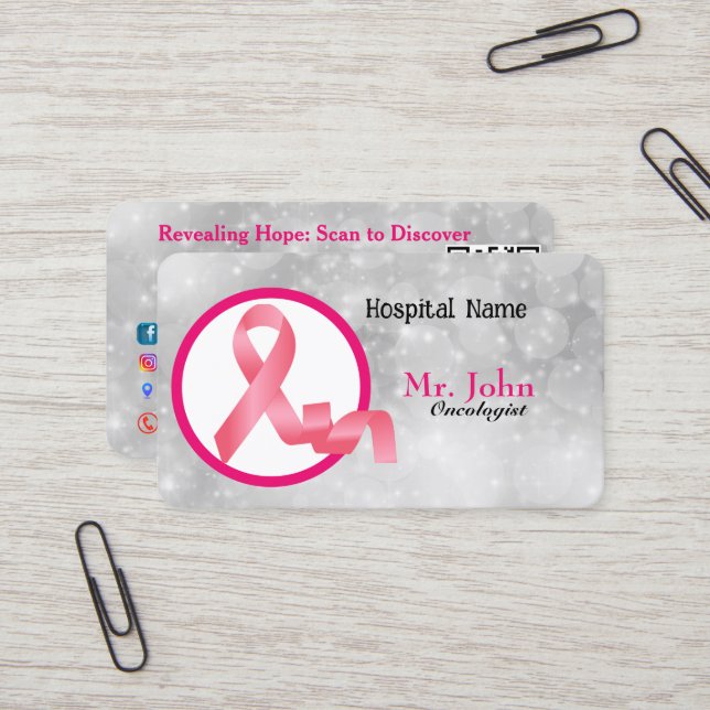 Oncologist Business Card (Front/Back In Situ)