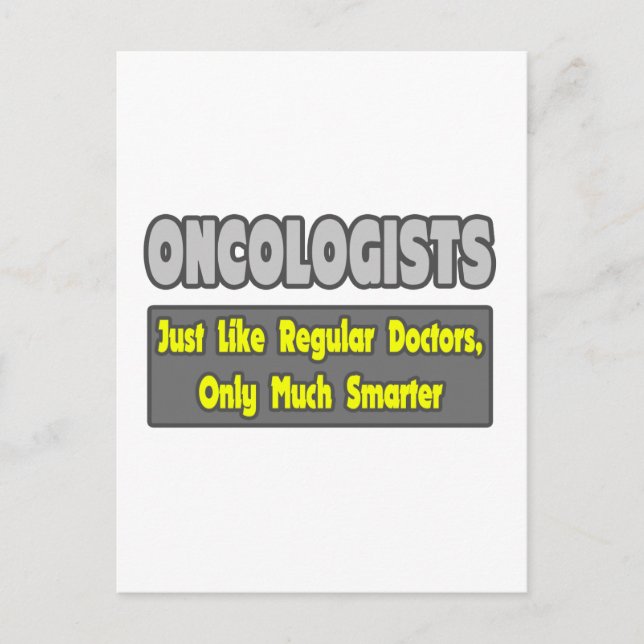 Oncologists...Smarter Postcard (Front)