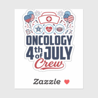 Oncology 4th of July Crew Medical Patriotic Shirt 