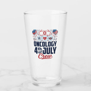 Oncology 4th of July Crew Medical Patriotic Shirt Glass