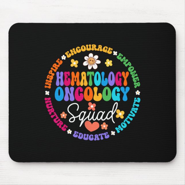 Oncology Hematology Nurse Squad Paediatrics Hemonc Mouse Pad (Front)