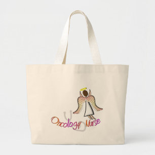 Oncology Nurse Angel Large Tote Bag