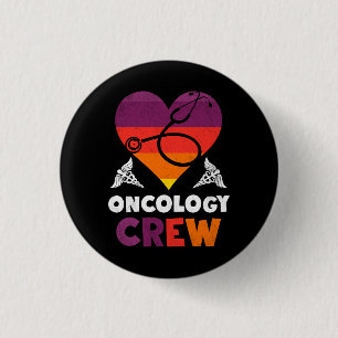 Oncology Nurse Appreciation Cancer Doctor Team Ped 3 Cm Round Badge