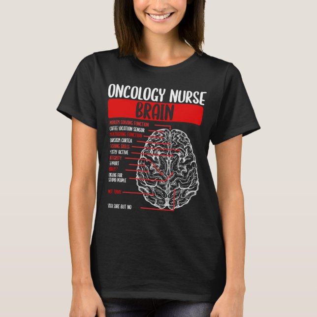 Oncology Nurse Badge Oncology Nursing Accessoires T-Shirt (Front)