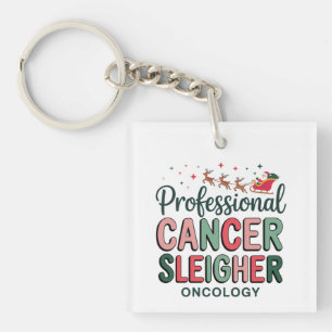 Oncology Nurse Christmas Cancer Chemo Oncology Key Ring