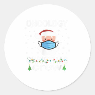 Oncology Nurse Christmas Gift Tee Oncol Classic Round Sticker