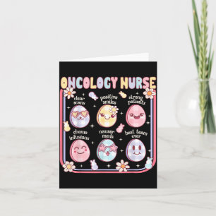 Oncology Nurse Easter Egg Cute Hematology Istant Card