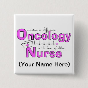Oncology Nurse Gifts 15 Cm Square Badge