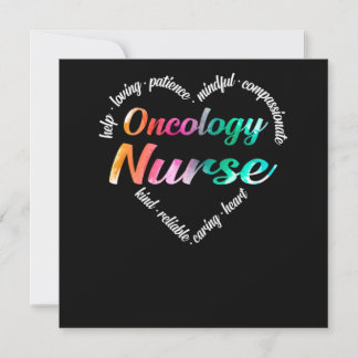 Oncology Nurse Oncology Nurse Heart Word Cloud Wat Invitation