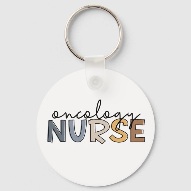 Oncology Nurse Oncology Nursing RN Key Ring (Front)