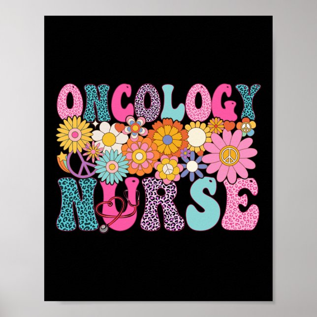 Oncology Nurse Week Groovy Appreciation Day For Wo Poster (Front)