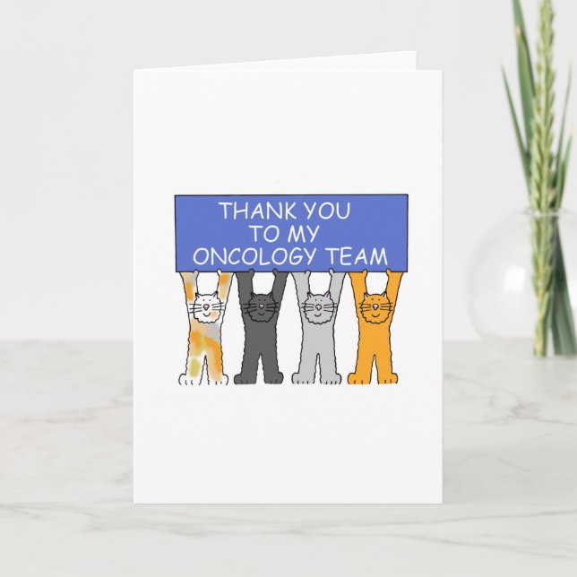 Oncology Team Thanks Thank You Card (Front)