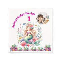 Onder-the-sea Magical Mermaid 1st Birthday Photo