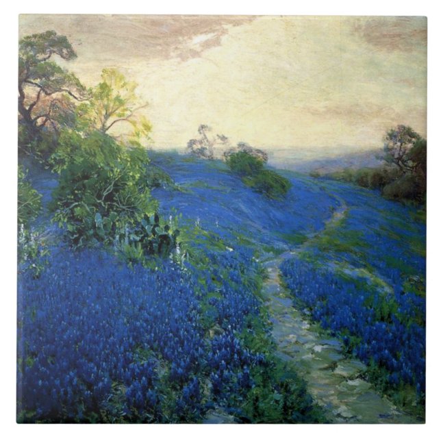 Onderdonk - Bluebonnet Field,  Tile (Front)
