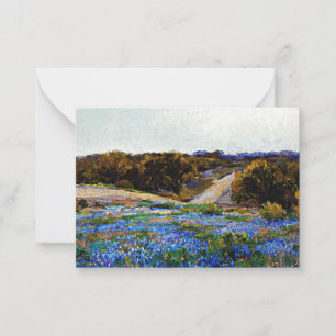 Onderdonk - Bluebonnets at Late Afternoon Card