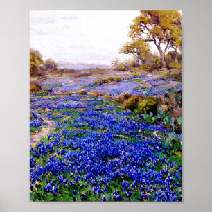 Onderdonk - Bluebonnets at Twilight Poster