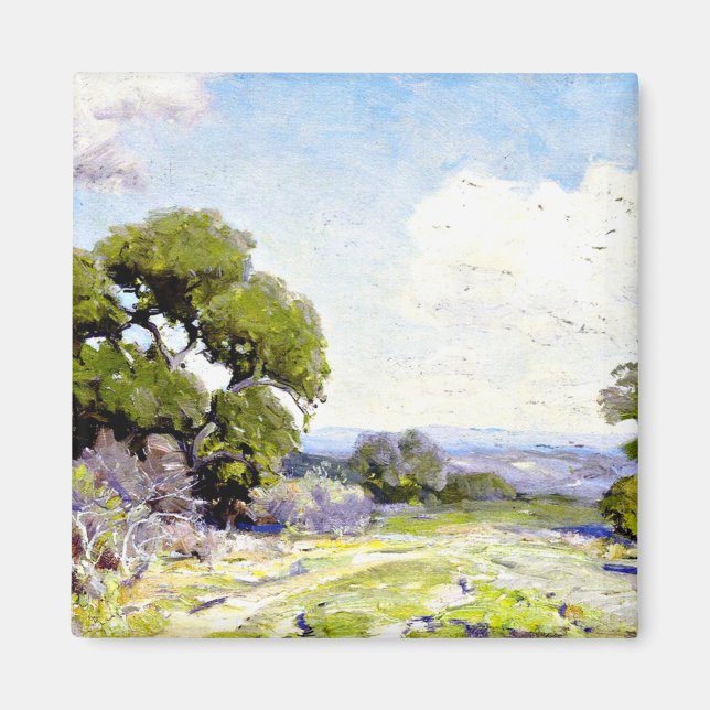 Onderdonk -Morning in the Live Oaks, Boerne, Texas Magnet (Front)