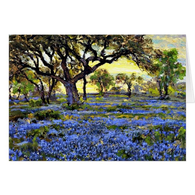 Onderdonk - Old Live Oak Tree and Bluebonnets (Front Horizontal)