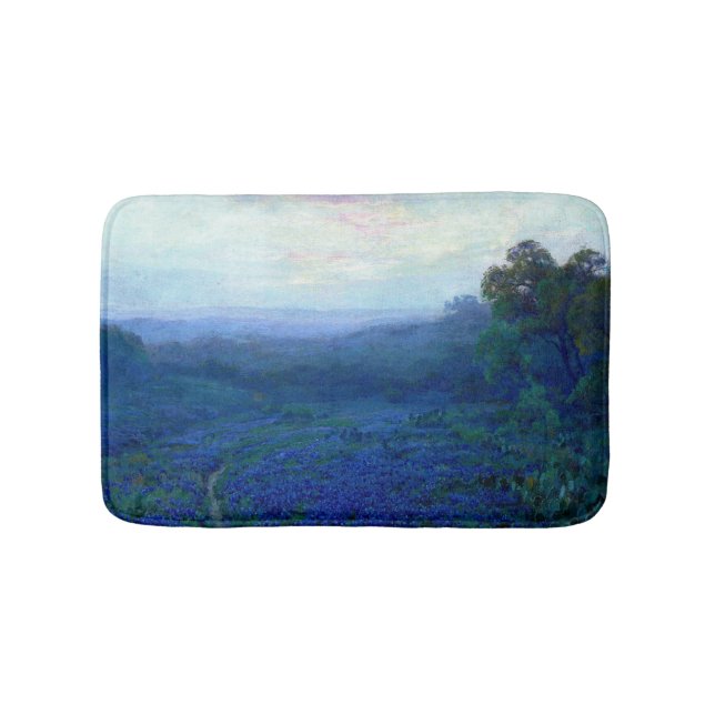 Onderdonk - Path through a Field of Bluebonnets Bath Mat (Front)