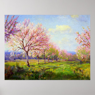 Onderdonk - Peach Orchard On Mavericks Farm 1915 Poster