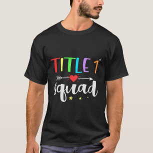 One 1 Teacher Squad Cute Back To School T-Shirt
