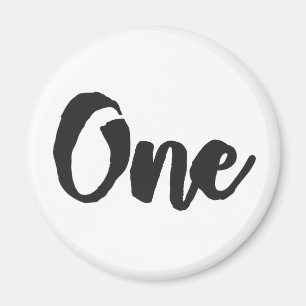 One 1st Birthday Art First Birthday My 1 year Old Magnet