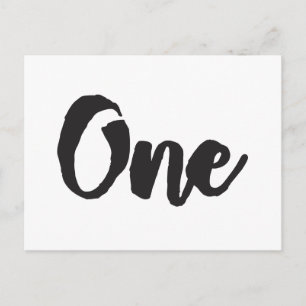 One 1st Birthday Art First Birthday My 1 year Old Postcard