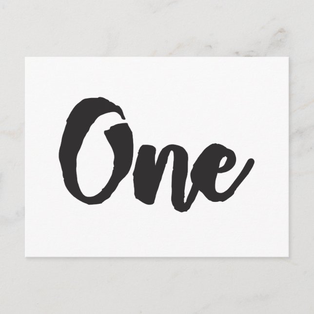 One 1st Birthday Art First Birthday My 1 year Old Postcard (Front)