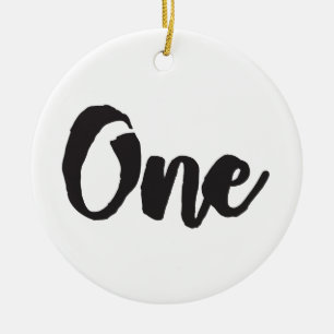 One 1st Birthday First Birthday My 1 year old Ceramic Tree Decoration