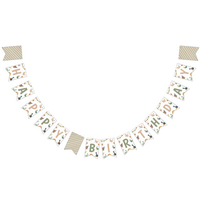 ONE-a-saurus Dino 1st Birthday Banner Pennants (All)